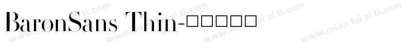 BaronSans Thin字体转换